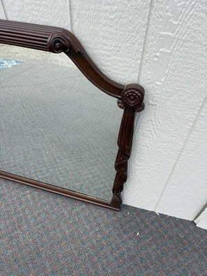 67029 Antique Mahogany Hand Made Mirror