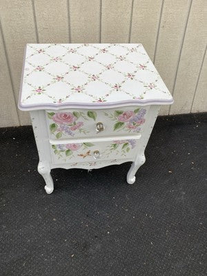 66647   Hand Made Decorator Nightstand End Table Stand