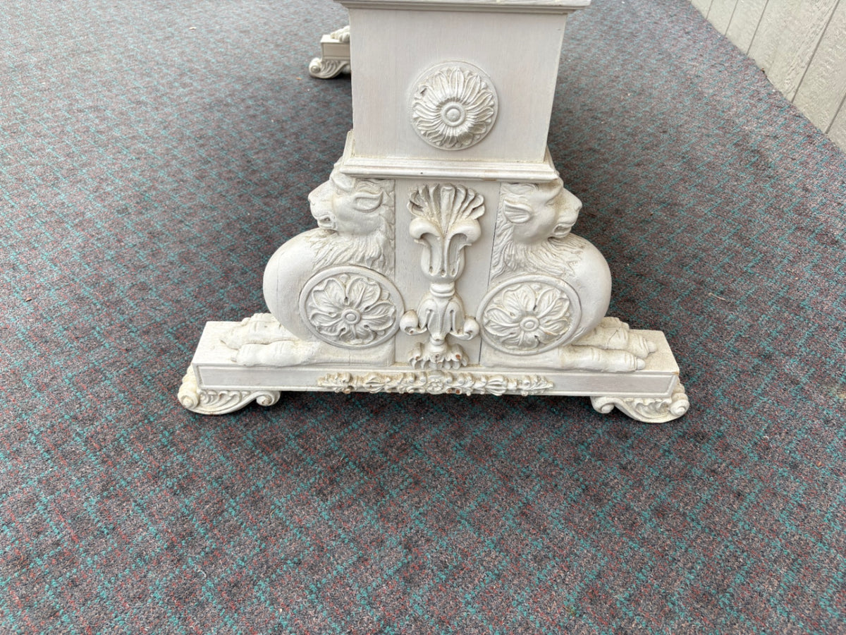 68082  Victorian Gryphon Table with Intricate Carved Details
