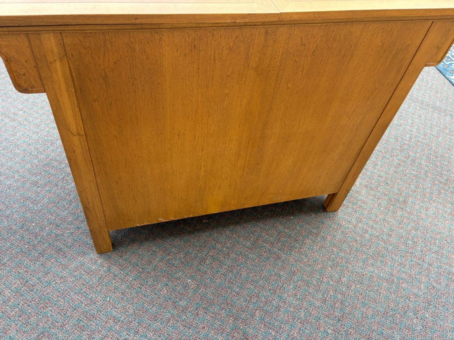 67587  Mid-Century Modern Bar Cart Server in Golden Oak
