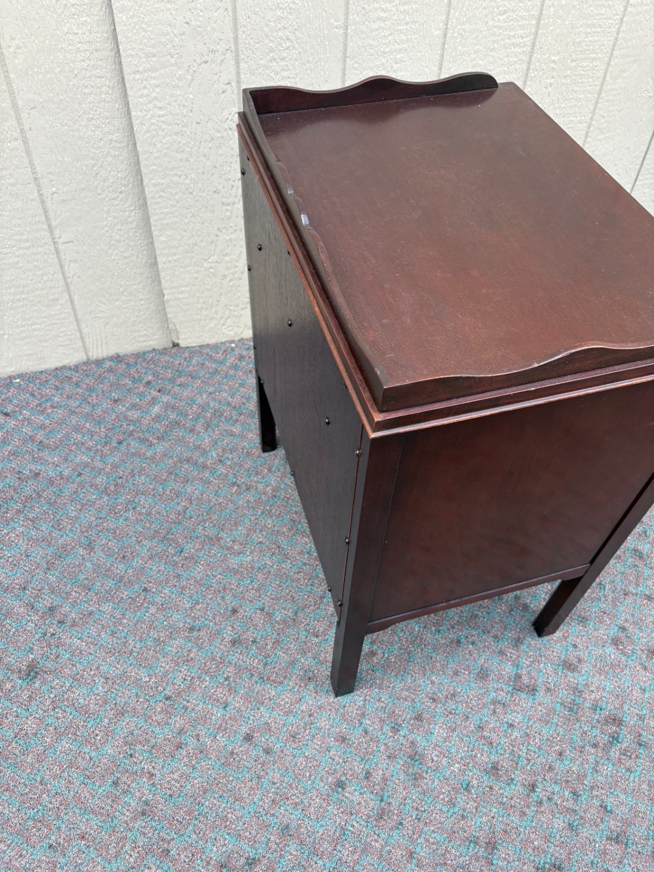 67930 Drexel Traditional Mahogany Nightstand with Brass Hardware