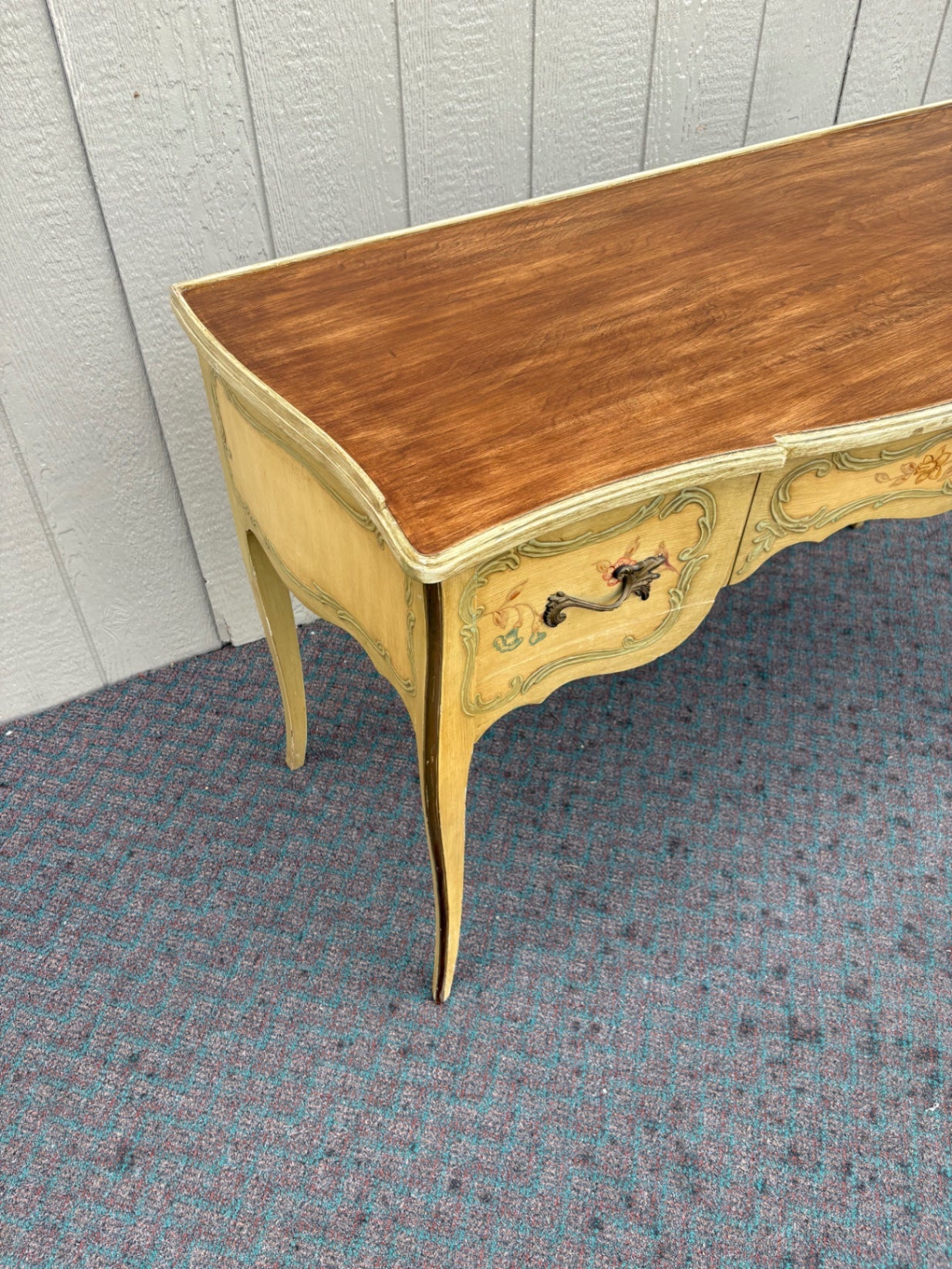 67915 Elegant French Provincial Vanity Desk by J.B. Van Sciver Co.