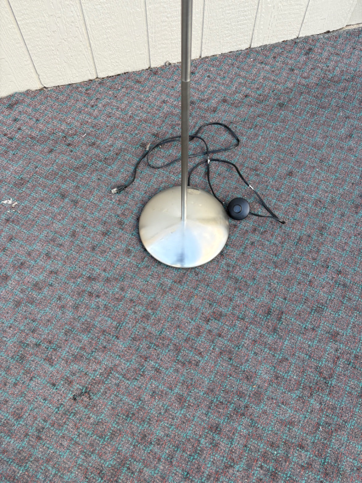 68045  Contemporary Mushroom Floor Lamp with Frosted Glass Shade