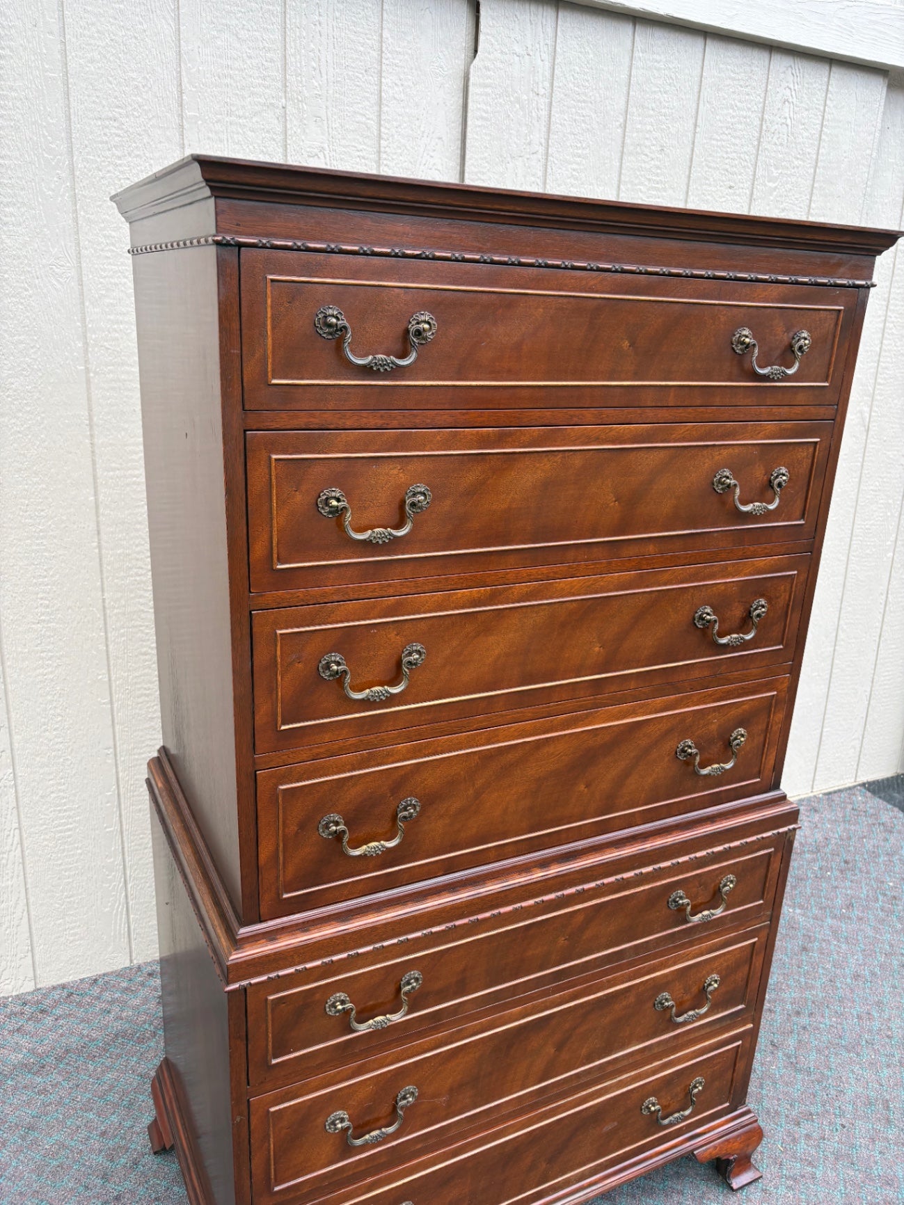 67885  Vintage Rway Chest of Drawers, Mahogany Finish, 1940s