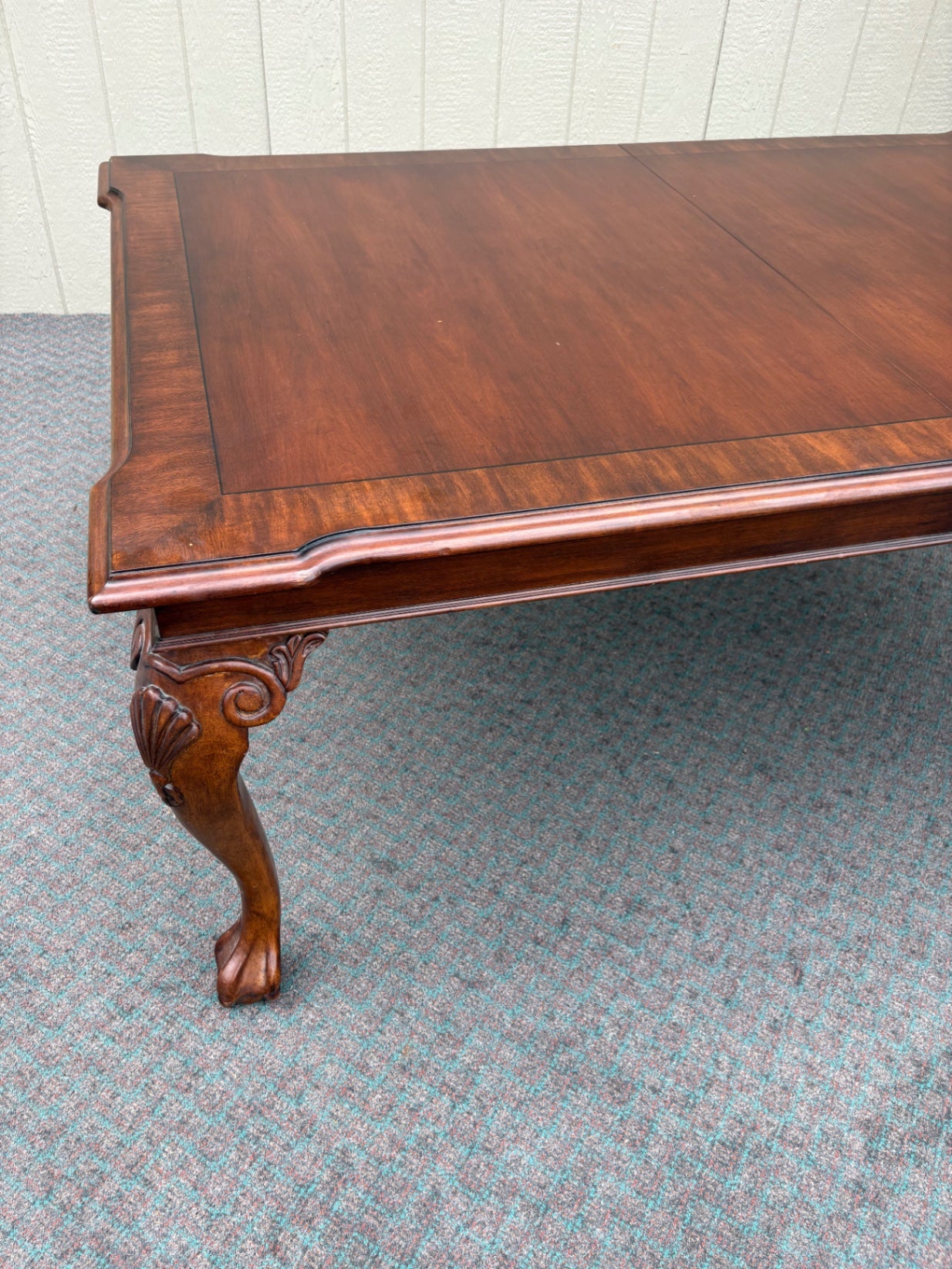 Chippendale Style Mahogany Dining Table with Four Chairs