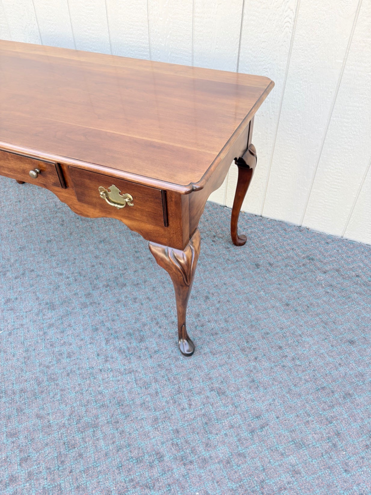 67979 Statton Queen Anne Cherry Writing Desk with Cabriole Legs