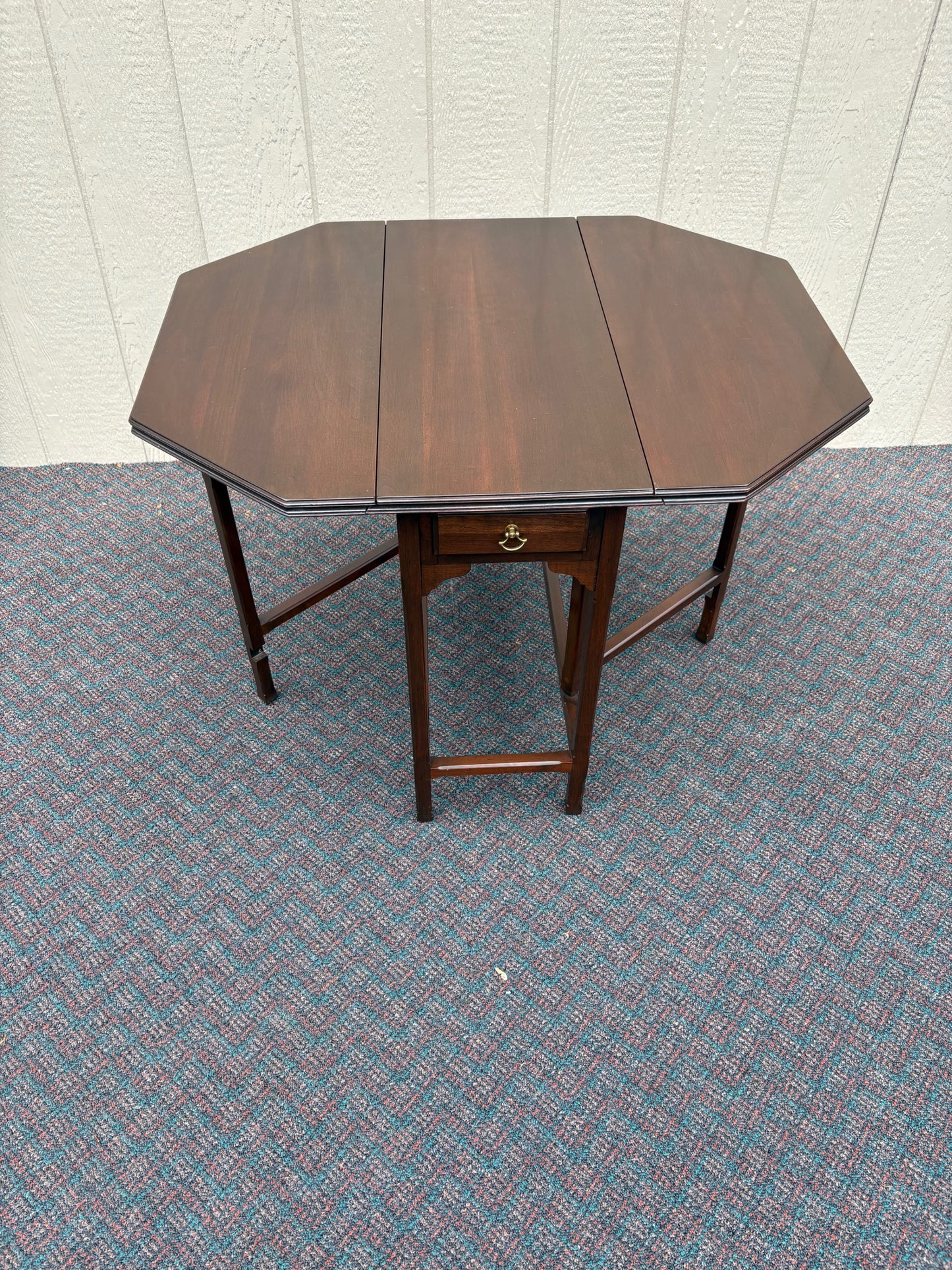 67702 Ethan Allen Drop Leaf Table, Traditional Style, Solid Wood