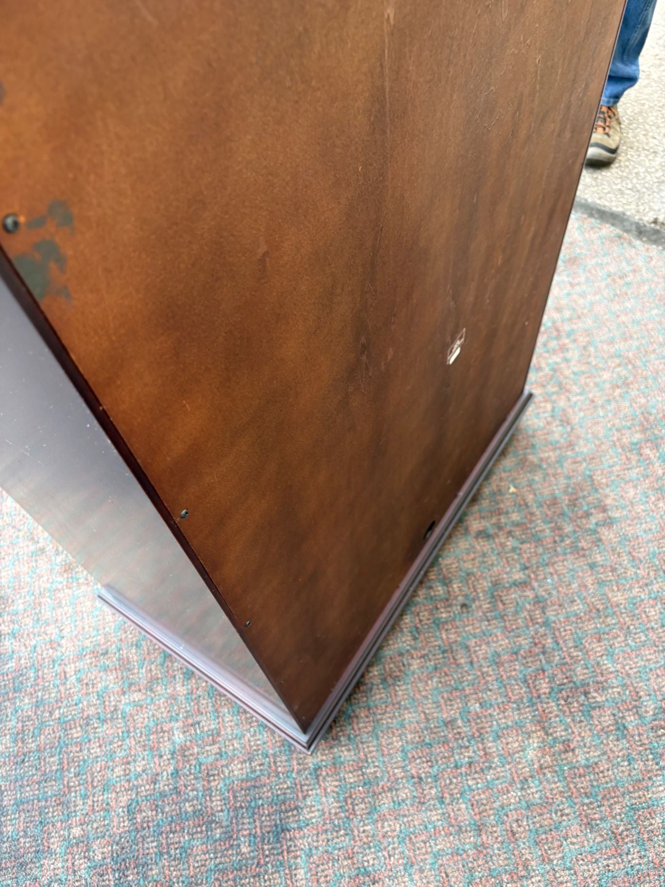 67458  Modern Asian-Inspired Storage Cabinet with Bamboo Detailing