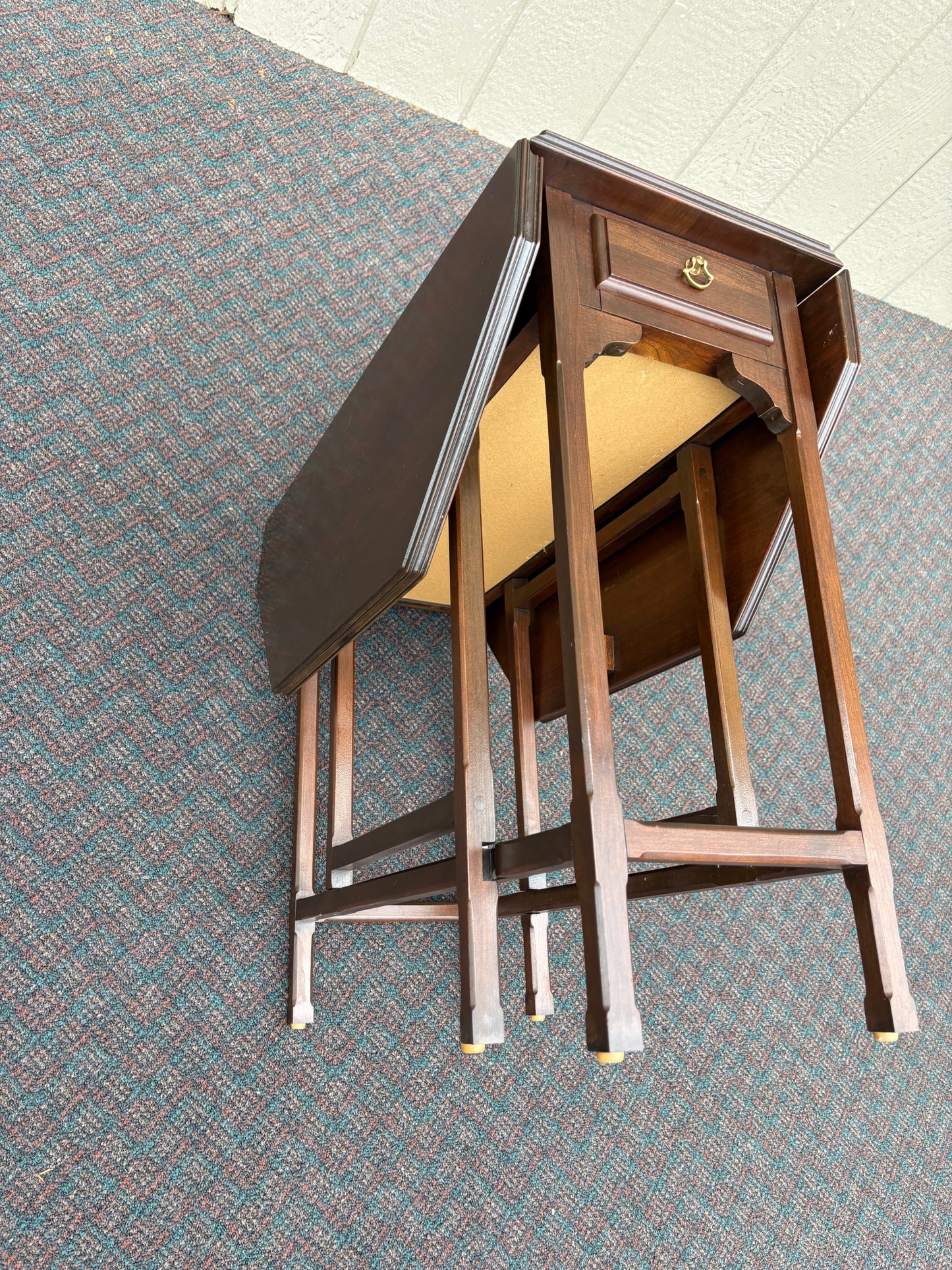 67702 Ethan Allen Drop Leaf Table, Traditional Style, Solid Wood