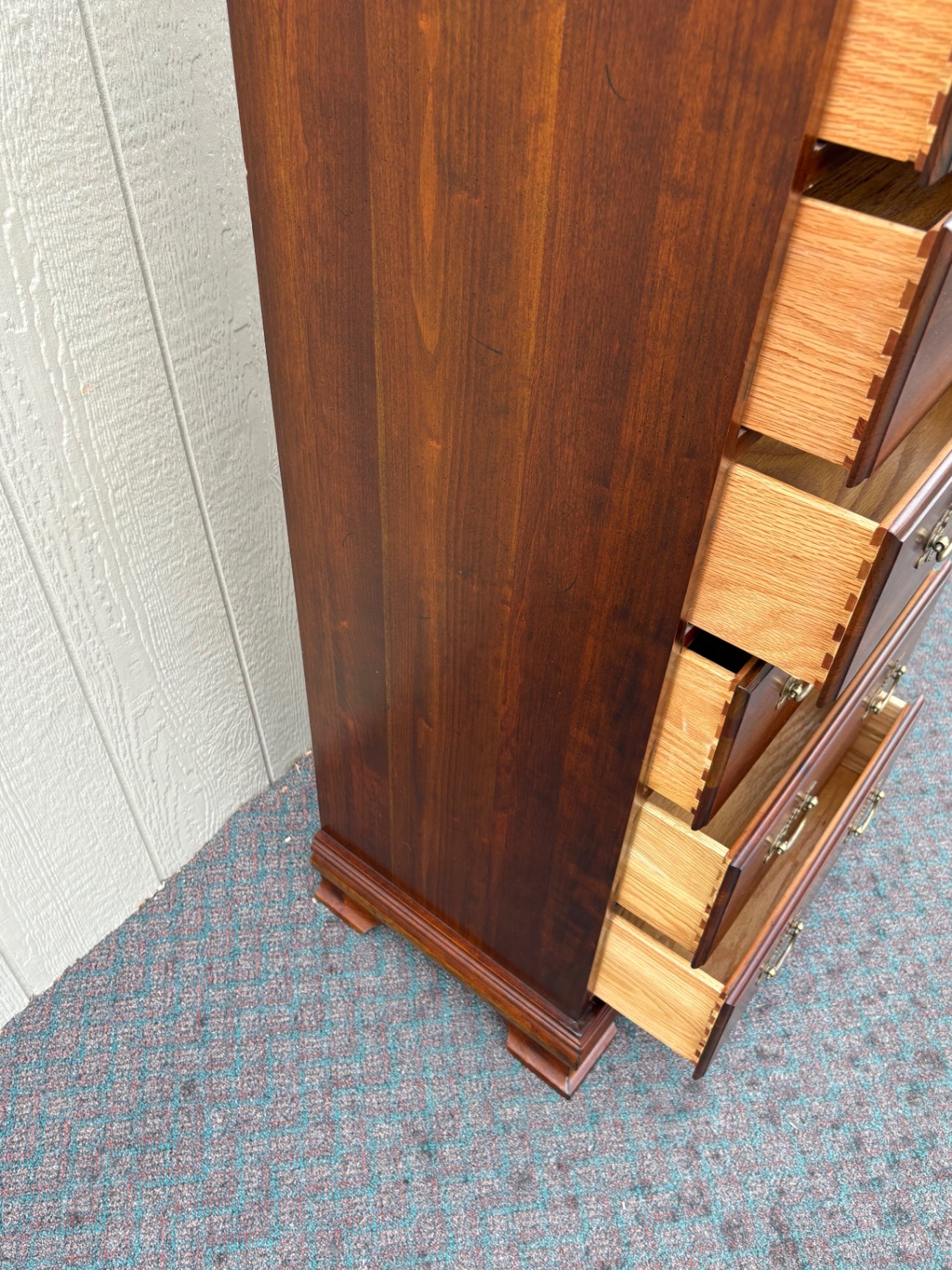 Cherry Traditional Lingerie Chest with Brass Hardware
