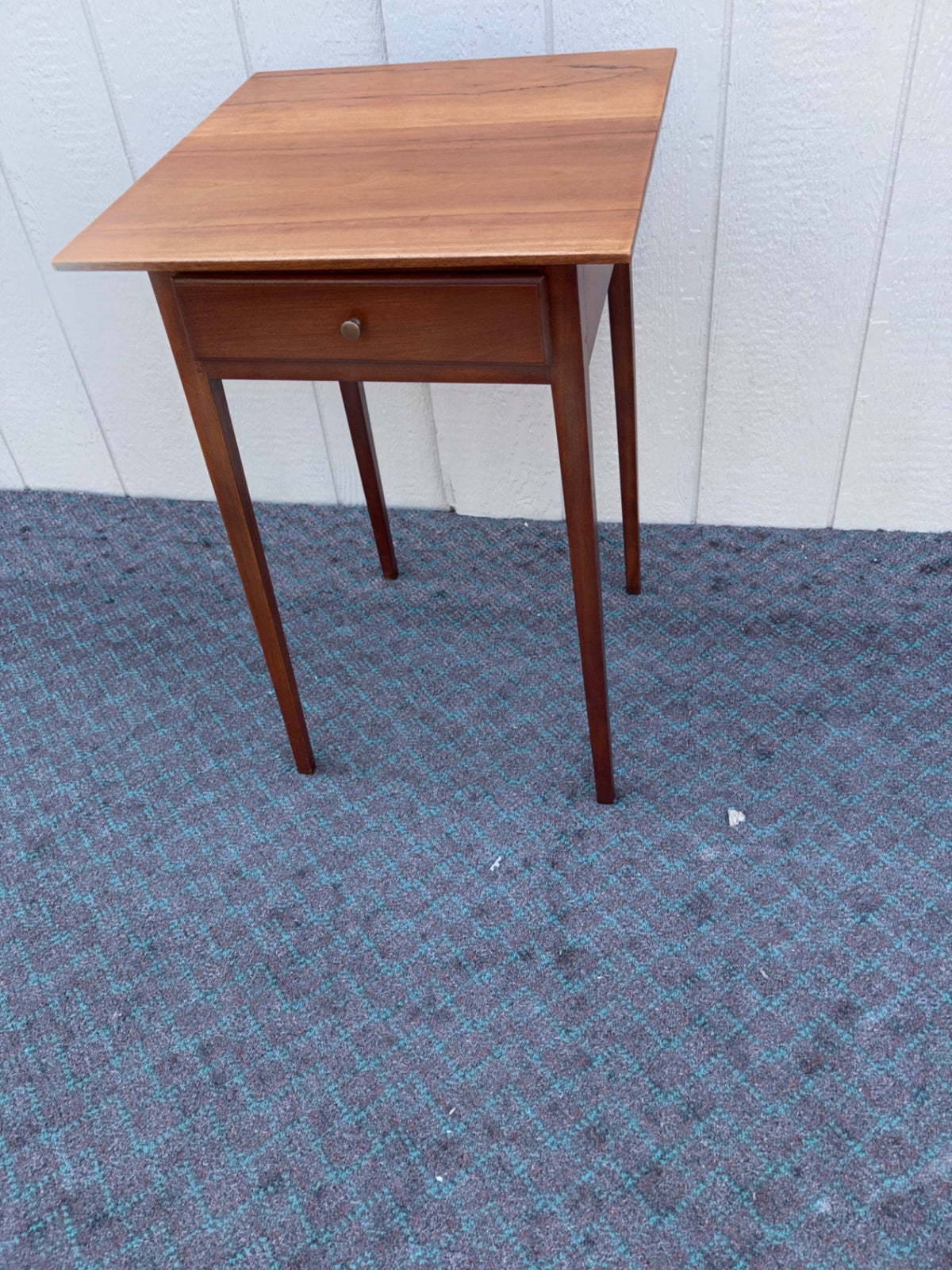 68125  Eldred Wheeler Shaker Style Cherry Side Table with Drawer