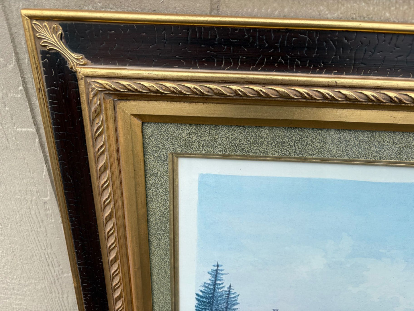 67511  Early 19th Century Framed Print of Svenstorp Castle, 1822