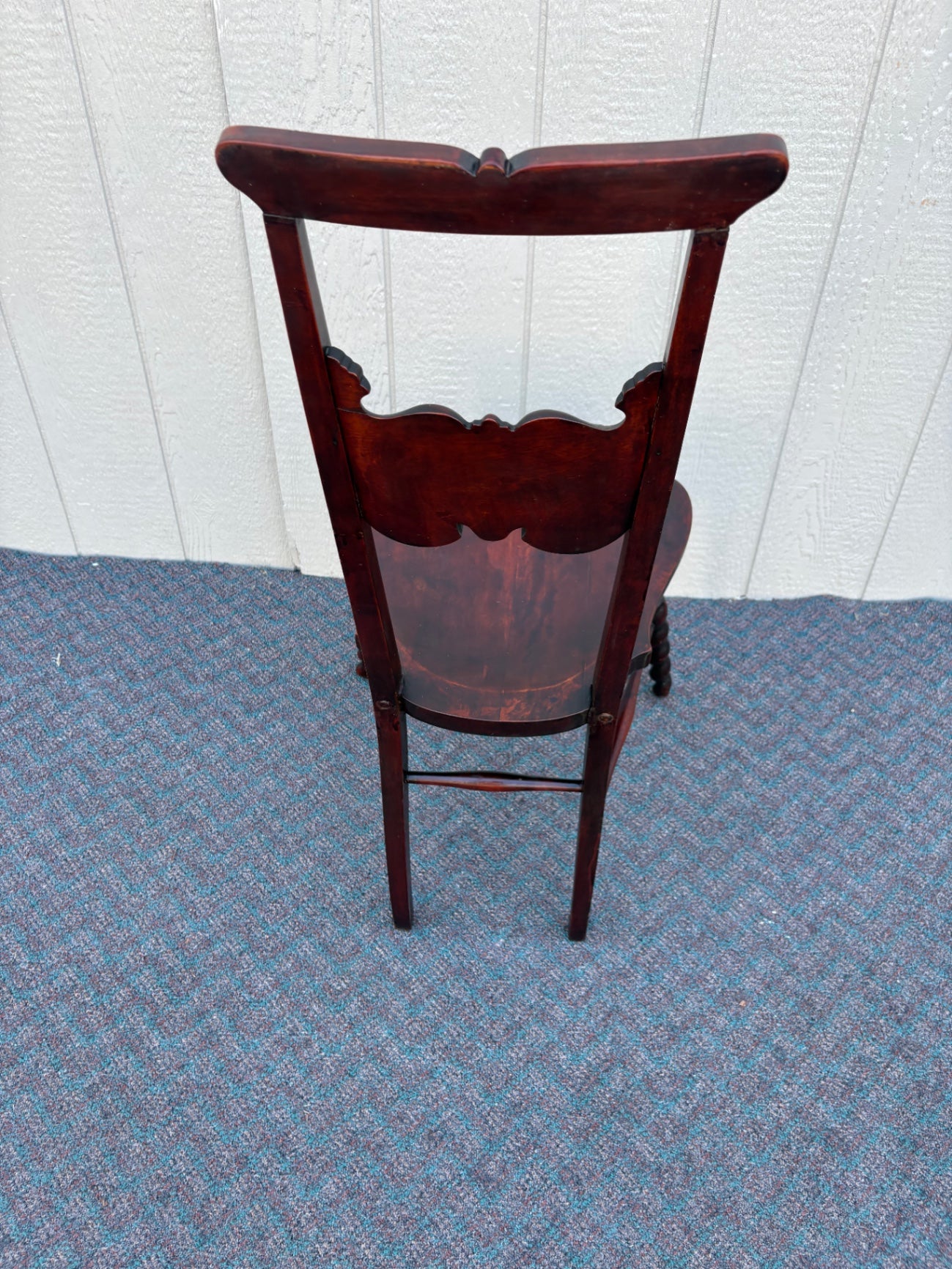 67856 Victorian Hand Carved Mahogany Chair with Intricate Details