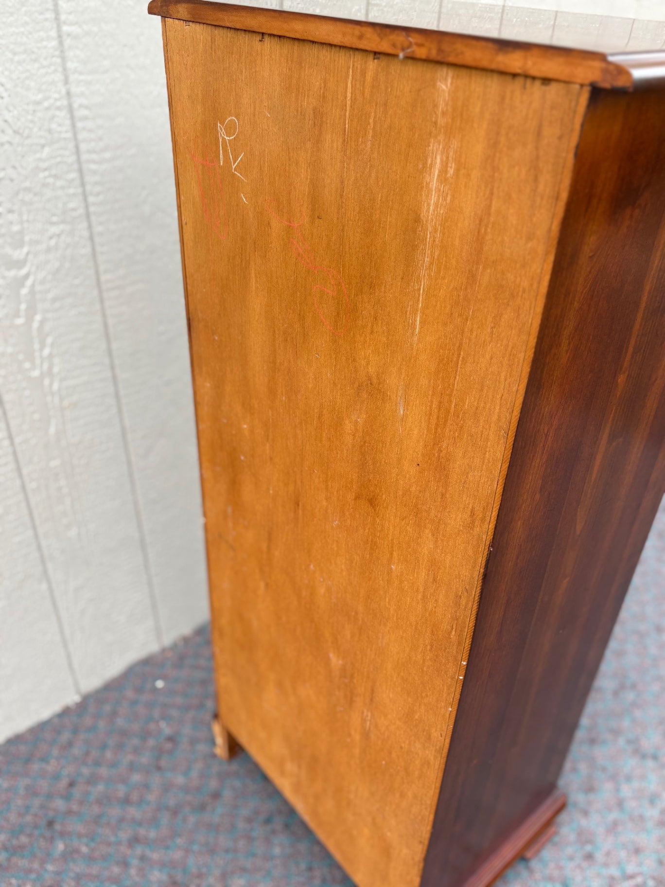 Cherry Traditional Lingerie Chest with Brass Hardware