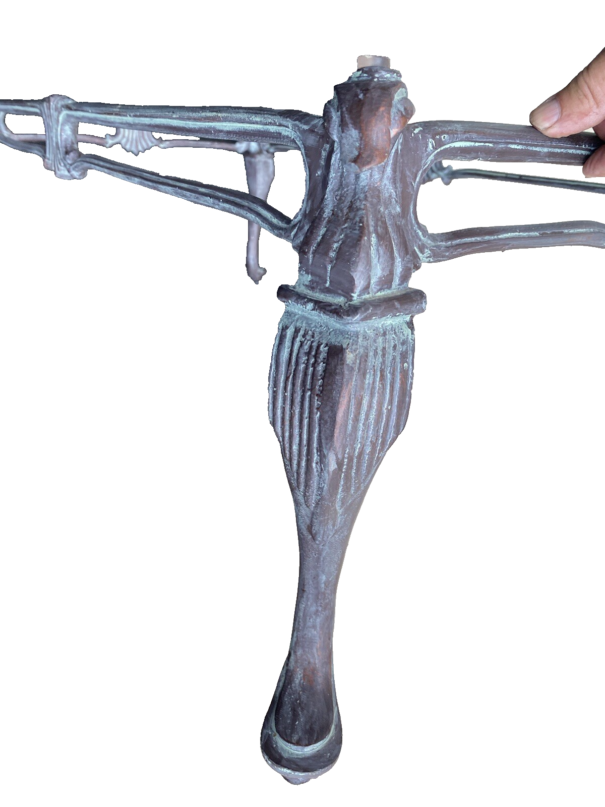 65901 Quality Bird Figural Glass Top Coffee Table