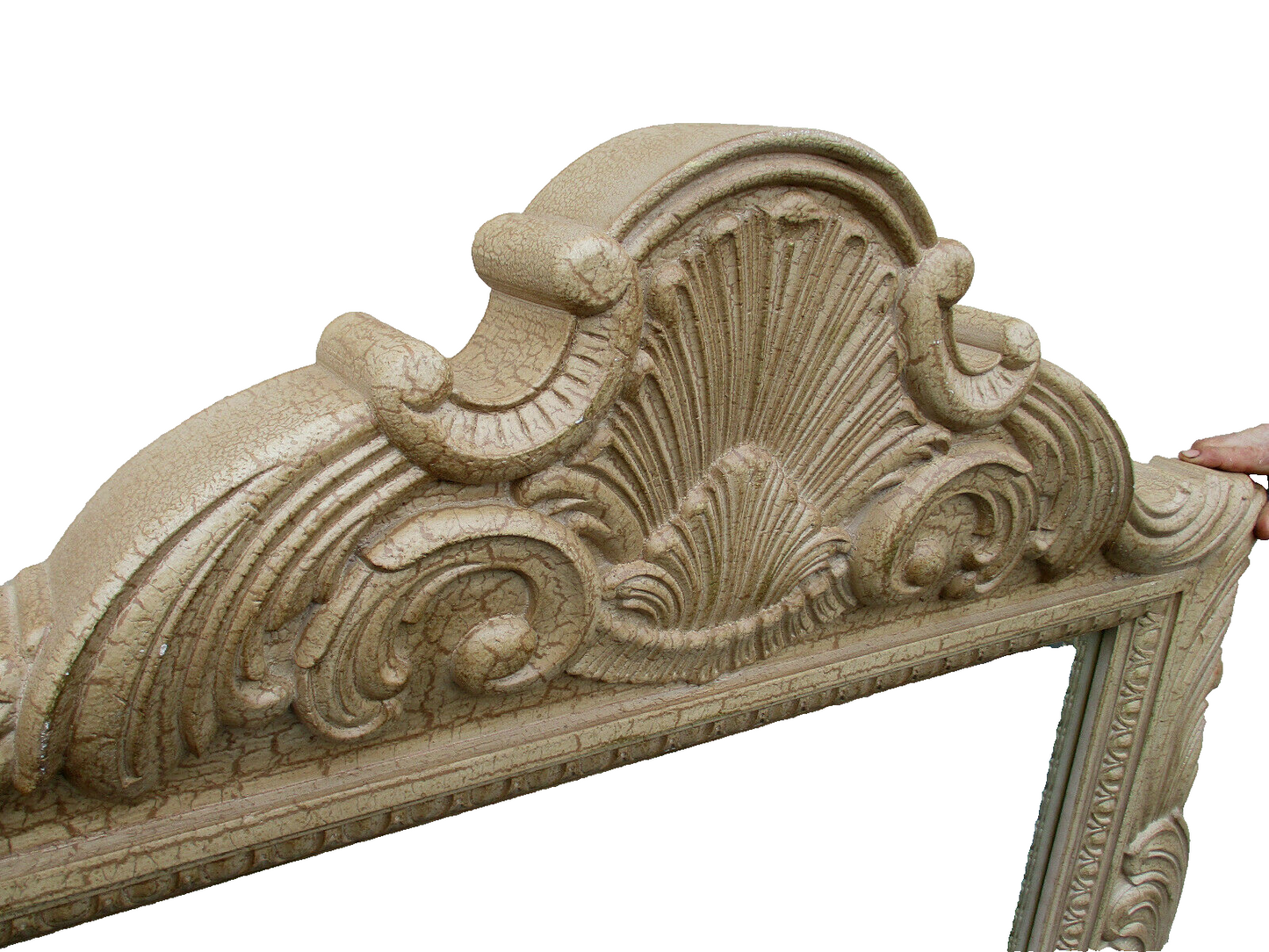 62937 Large Decorator Shell Top Mirror 45 x 57