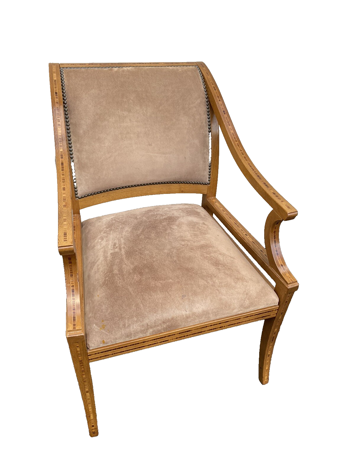 66102 QUALITY Custom Hand Made KREISS COLLECTION Inlaid Armchair Chair
