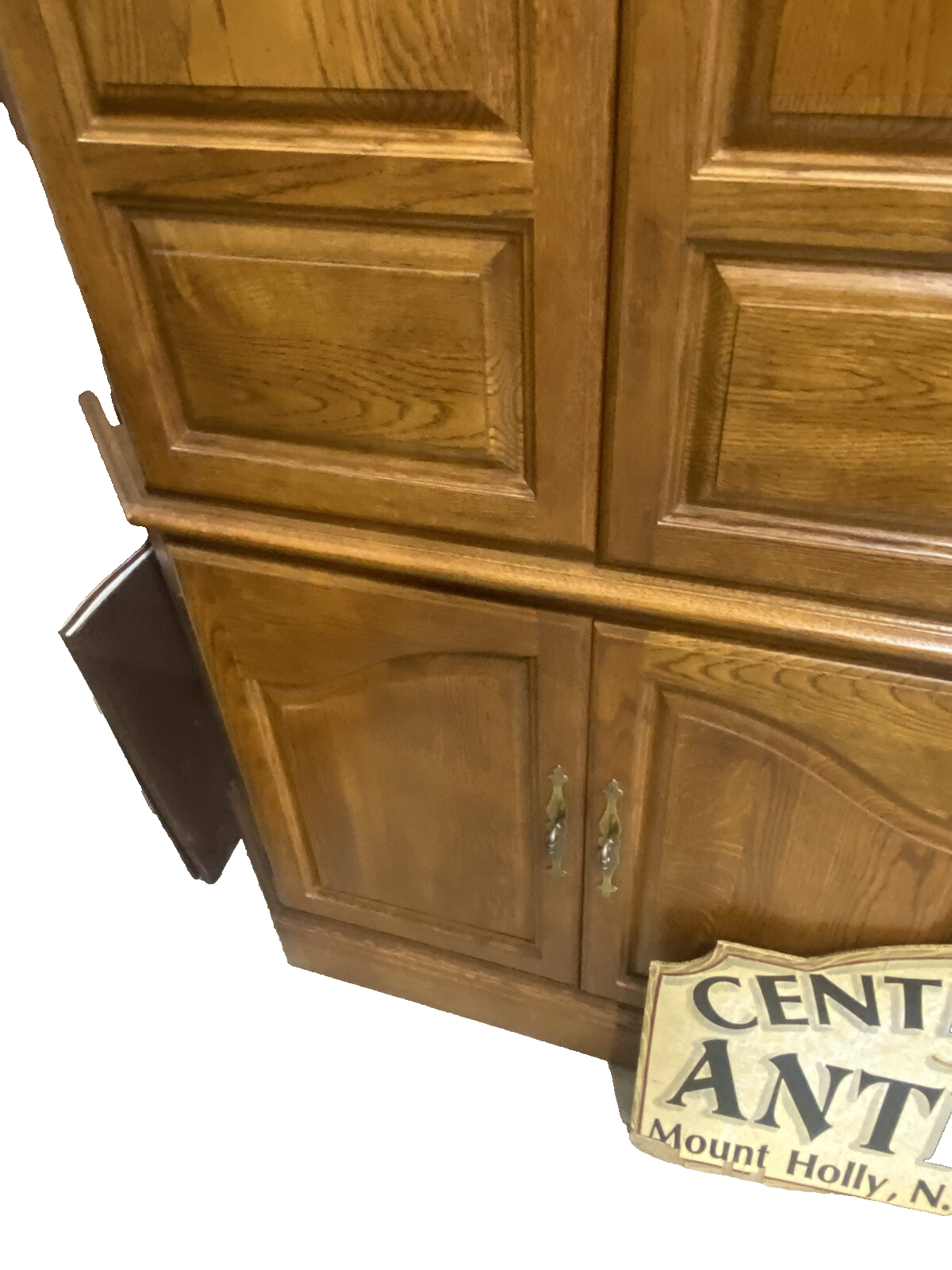 62857 Oak Corner Cabinet Television Stand Entertainment Cabinet