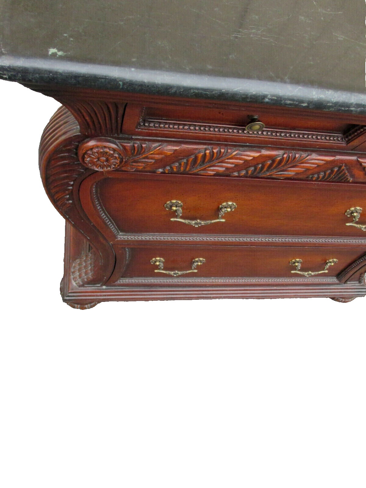 63027   Marble Top Nightstand End Table Stand Batchelor  Chest Dresser