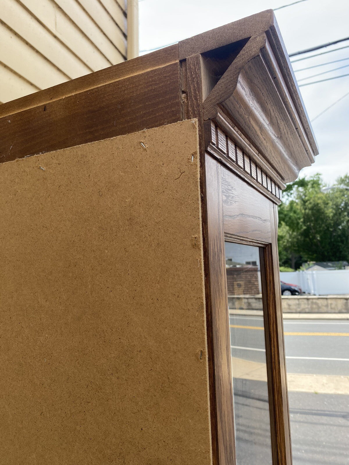 65589 Oak Curio China Cabinet