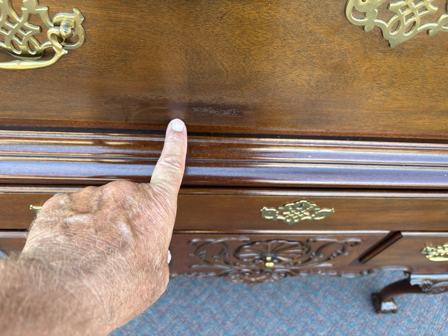 66968  COUNCILL Furniture Mahogany High Boy Dresser Chest QUALITY MADE