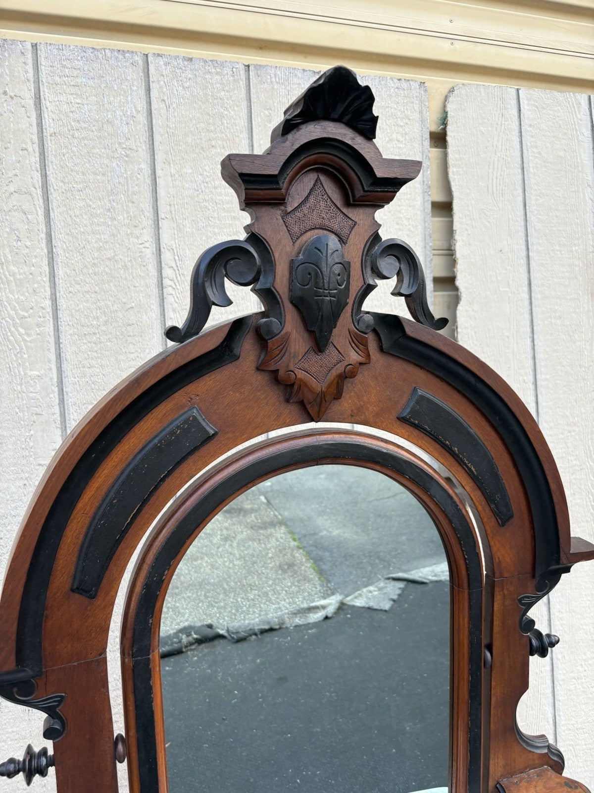 66669  Antique Victorian Marble Top Dresser with Mirror