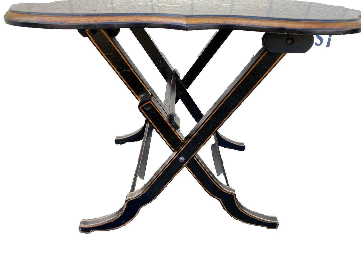 66458  Hand Made Decorator Tilt Top Table Stand   Table Top 24" x 31"W