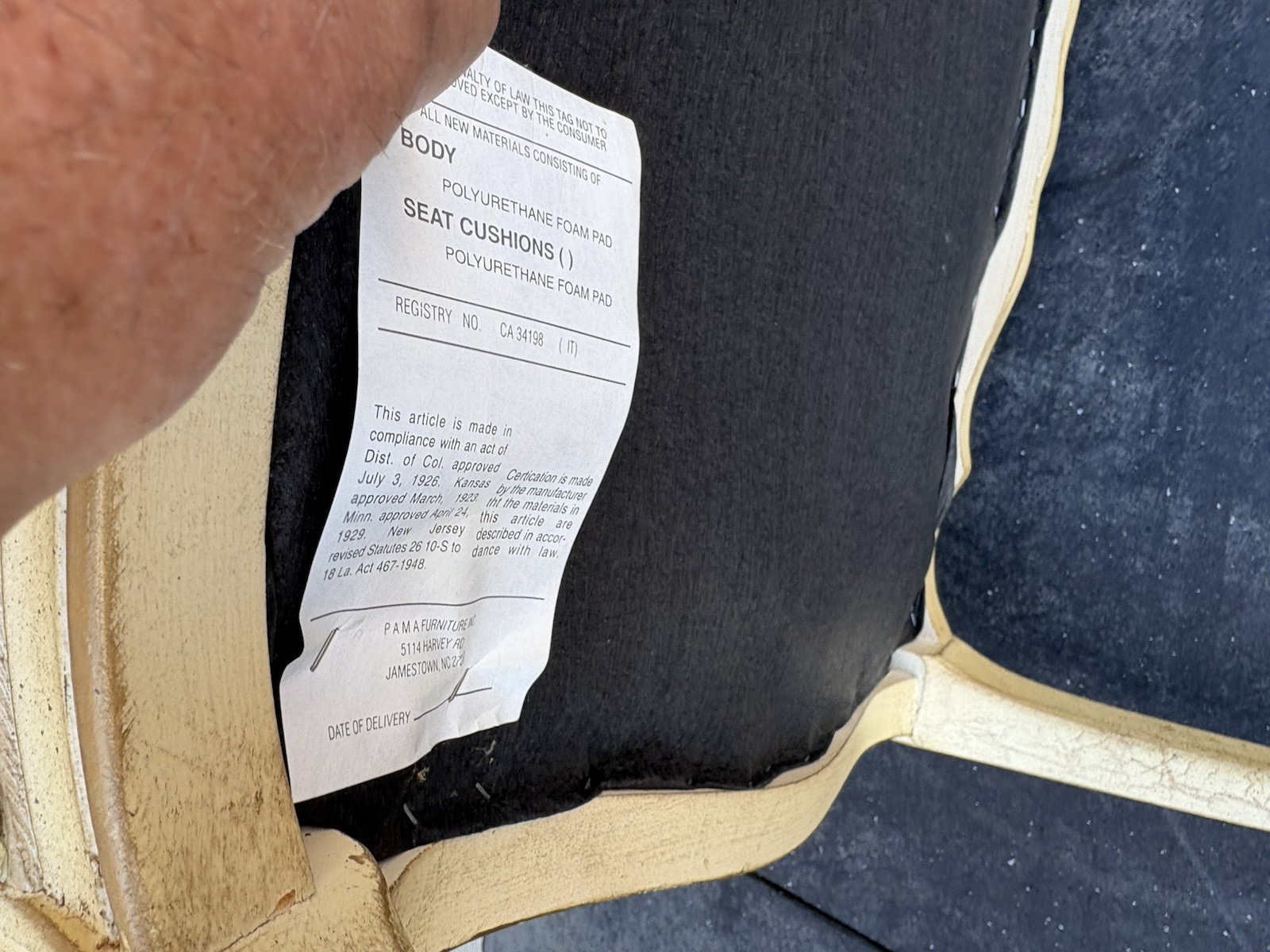 60712 French Country PAMA FURNITURE  Bergere Armchair Chair