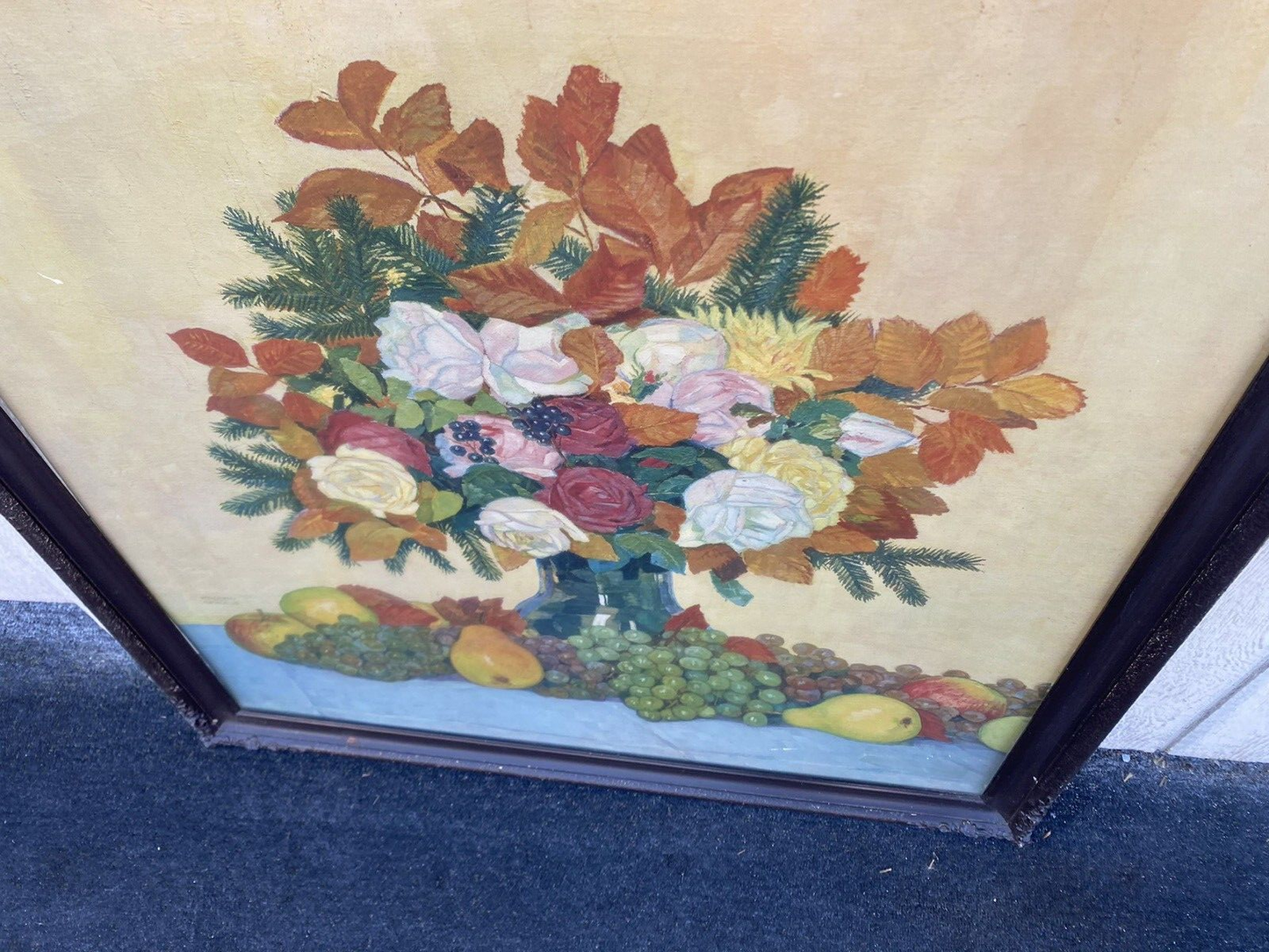 00001 Oil Painting?? Water Color ?? on Paper Artist Signed FERDINAND SPIEGEL 13