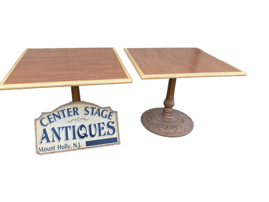 65315   Modern Cast Iron Dining Table Ice Cream Parlor Table