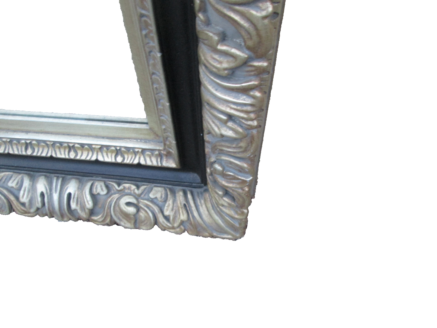 57873   Quality Carved Wood Mirror in Custom Framed Picture Frame