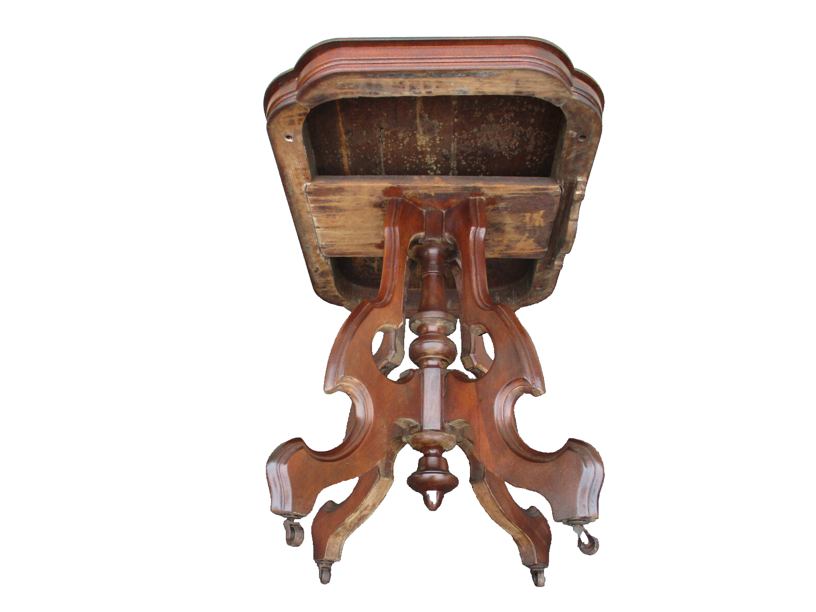 62691  Antique Victorian Walnut Lamp Table Stand