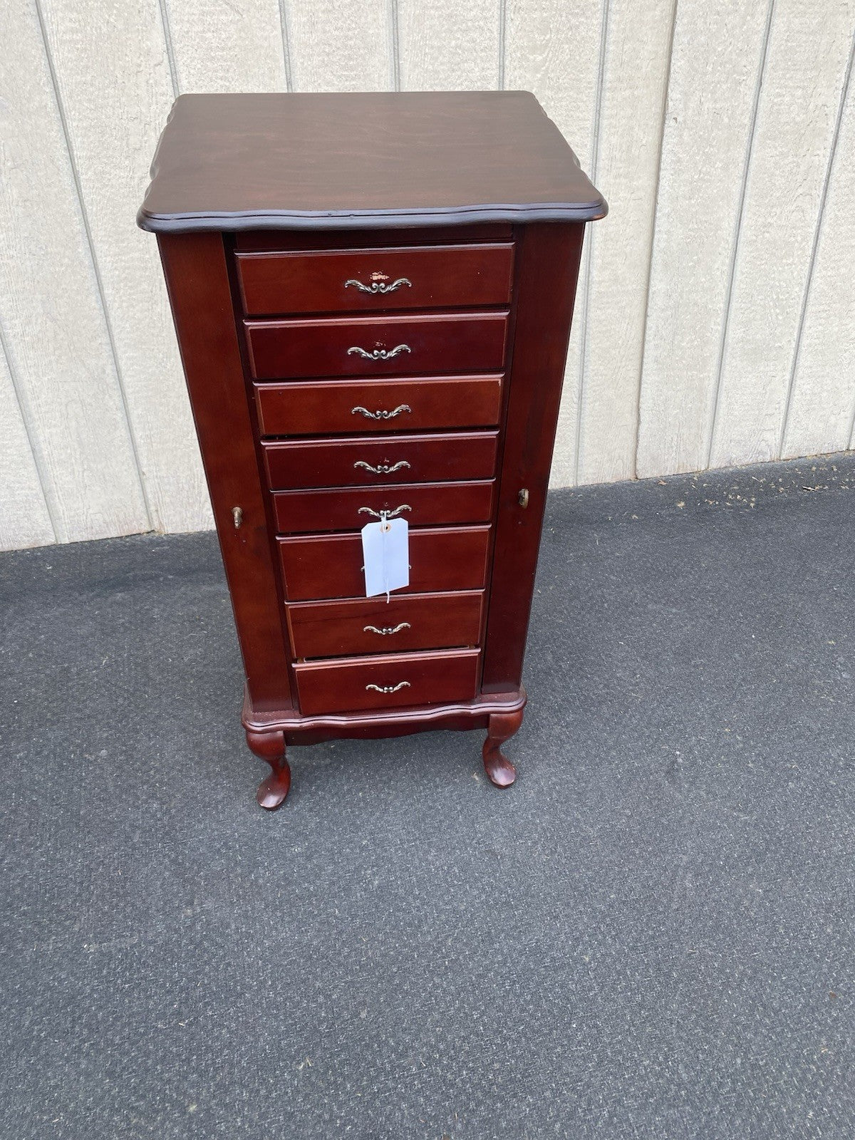 66259 Modern Jewelry Cabinet Display Curio with Mirror