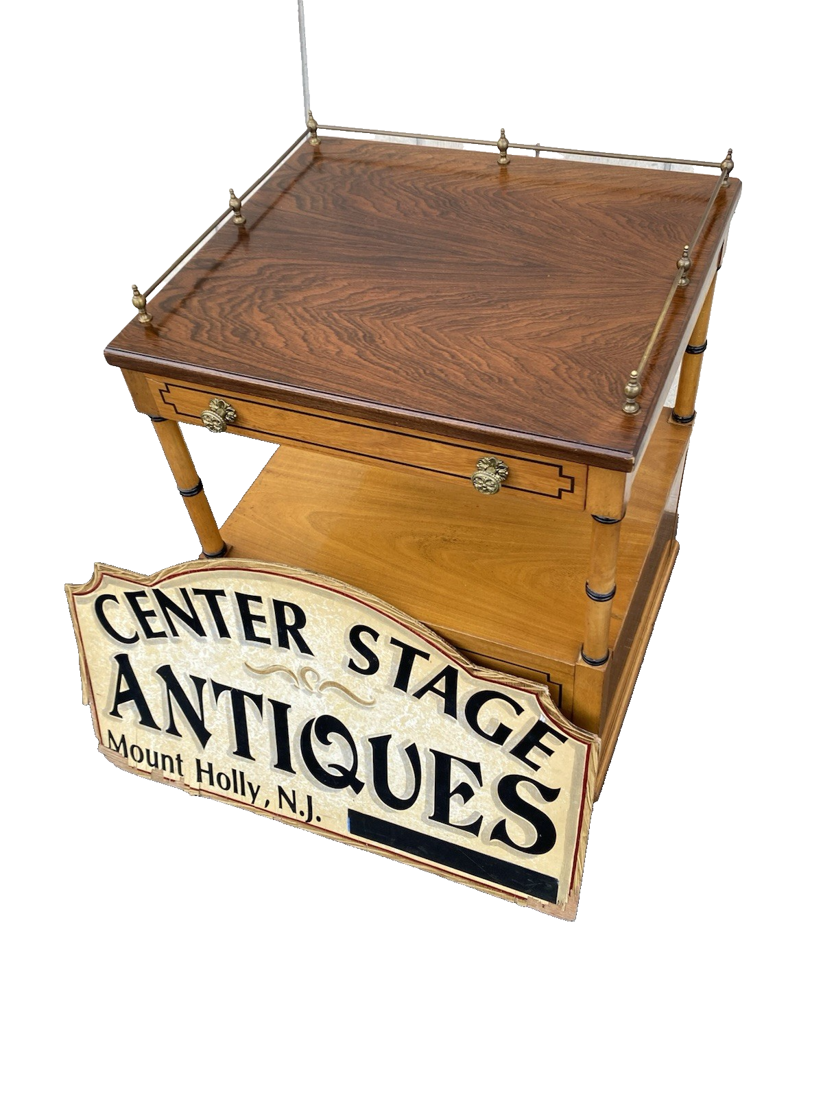 66187  Quality Custom Hand Made Nightstand End Table Stand