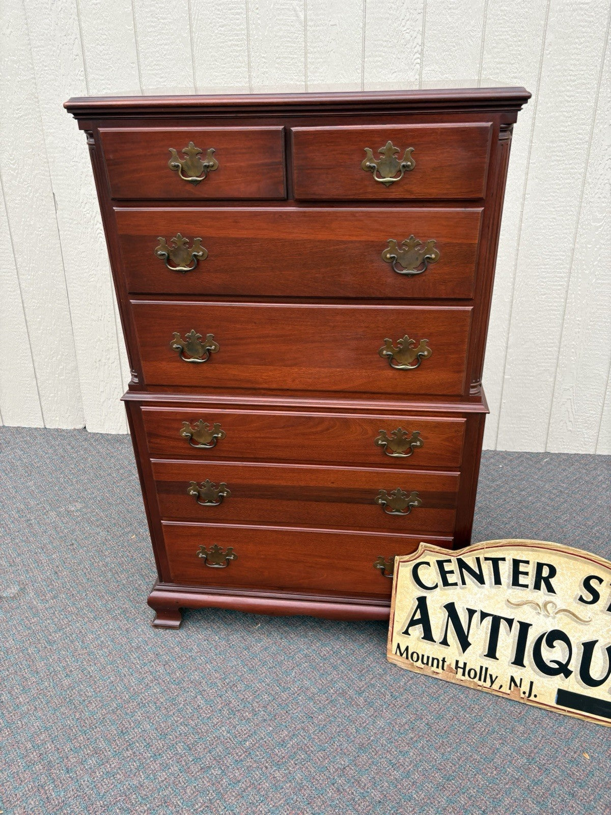 67130 Morgan Furniture Mahogany High Chest Dresser