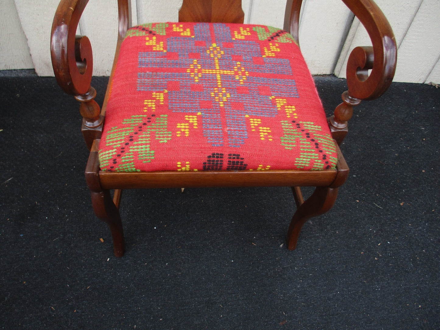 64103  Set 5 Antique Mahogany Dining Chairs Chair s