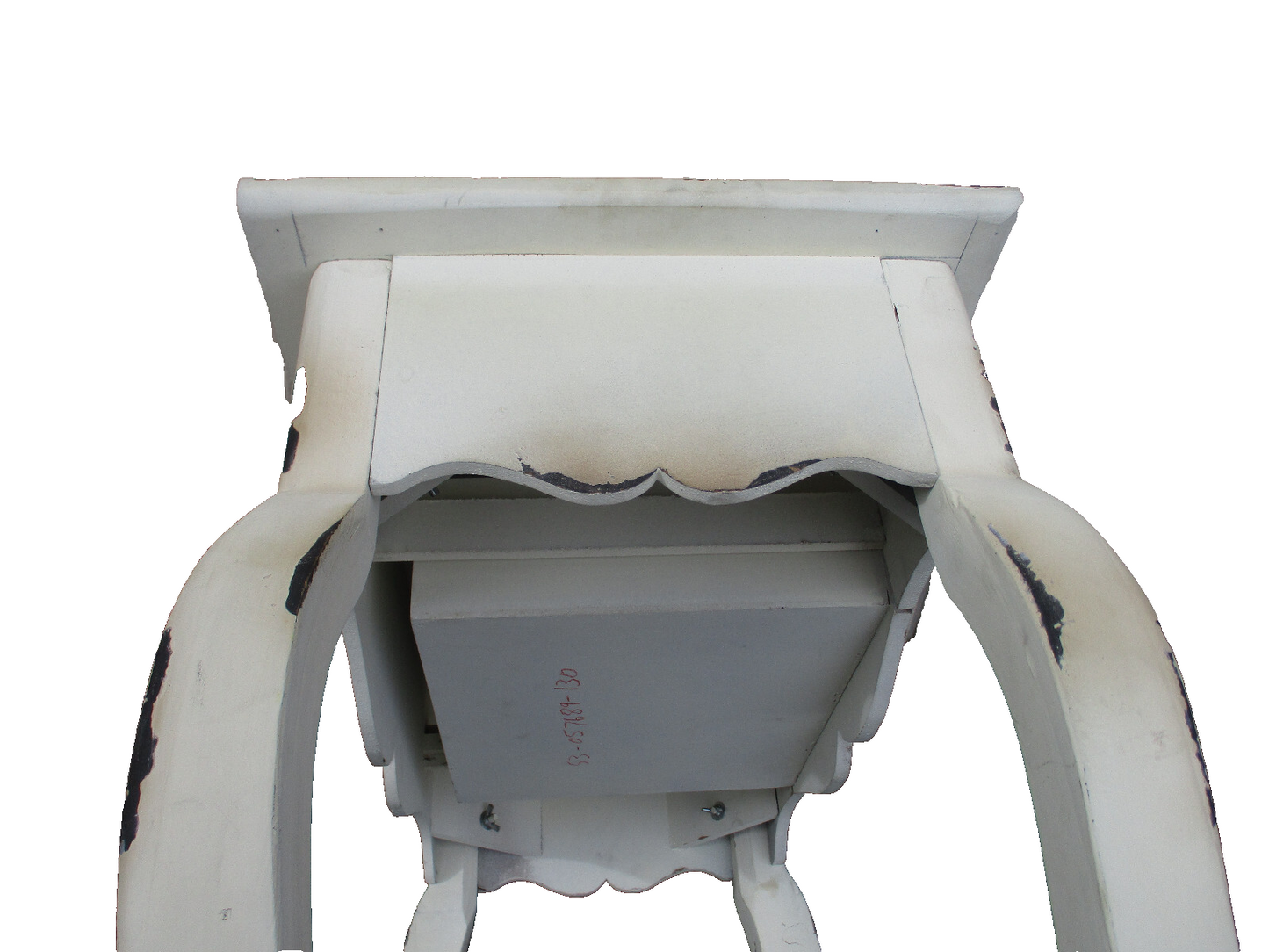 64249 Decorator White French Country Sofa Hall Table