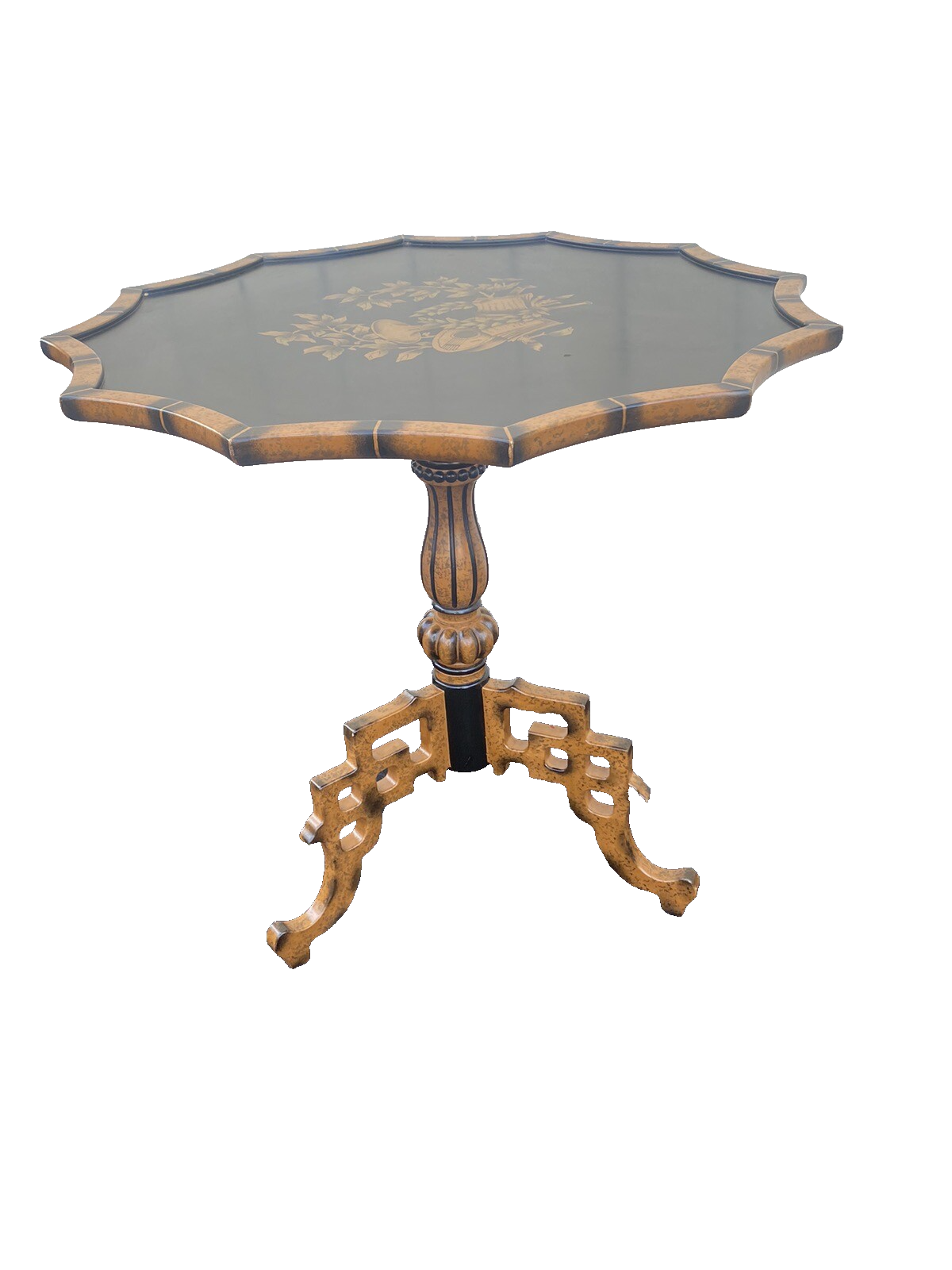 65071 MAITLAND SMITH ??? Bamboo Style Revolving  Tilt Top Table      $1450 New