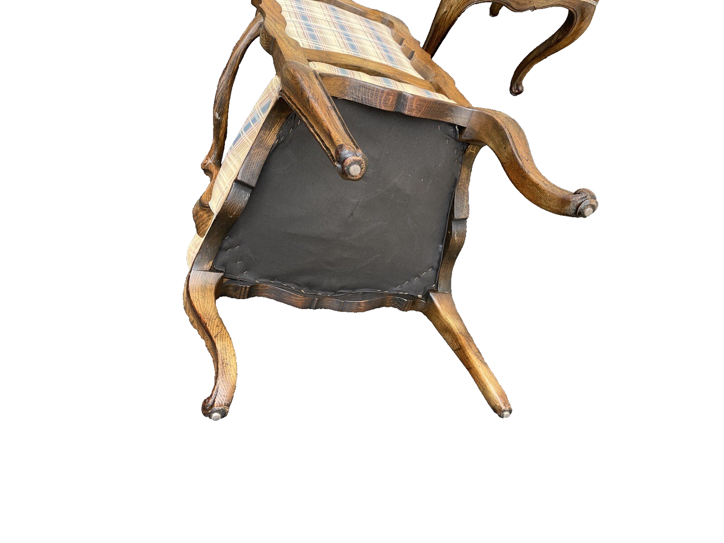 64833 Pair French Country Louis XV Bergere Armchair Chair s