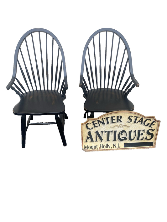 66522 Pair Quality Windsor Dining Chairs Chair s