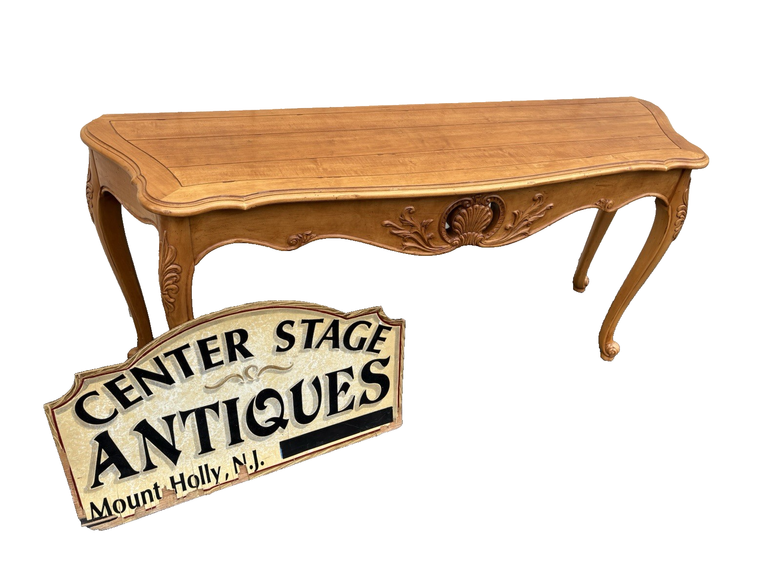 66830  ETHAN ALLEN French Country Console Table Sideboard