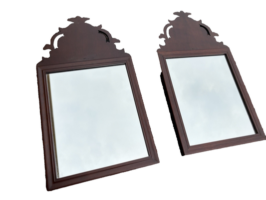 66929  Kittinger  OLD STURBRIDGE VILLAGE PAIR MINI Mahogany Mirror s