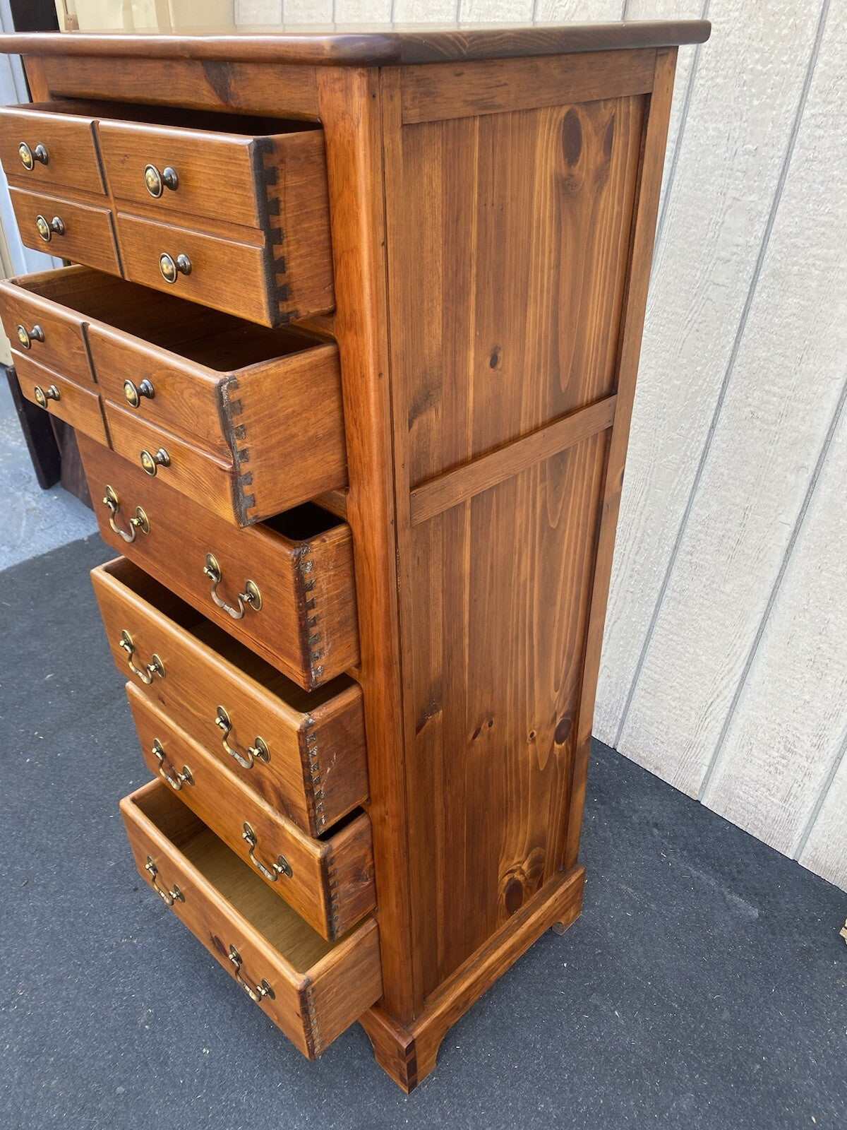 65846 Pine Lingerie High Chest Dresser
