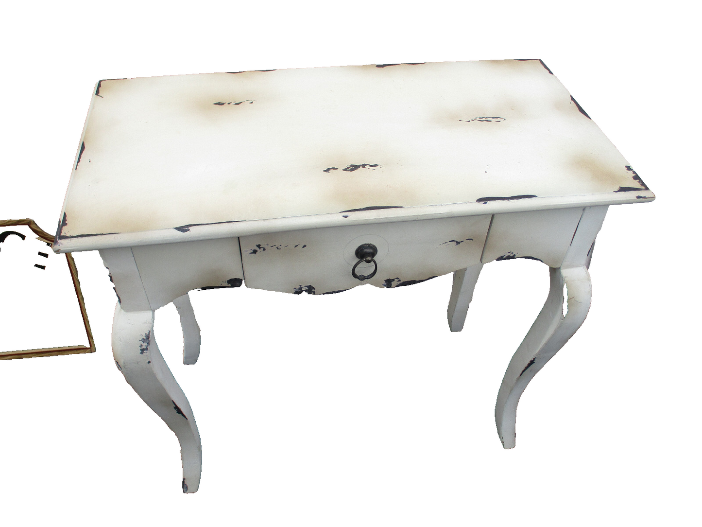 64249 Decorator White French Country Sofa Hall Table