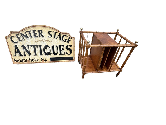 67041 Bamboo Magazine Rack Book Stand