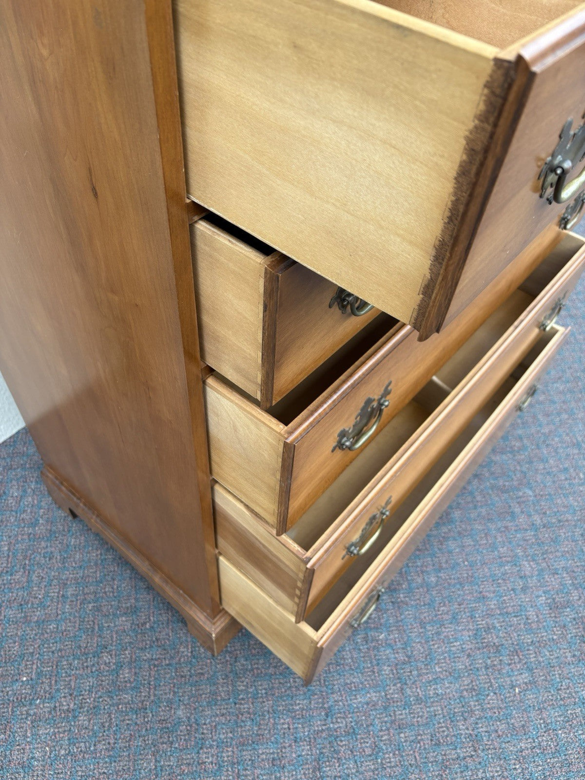 67109 Solid Maple High Chest Dresser