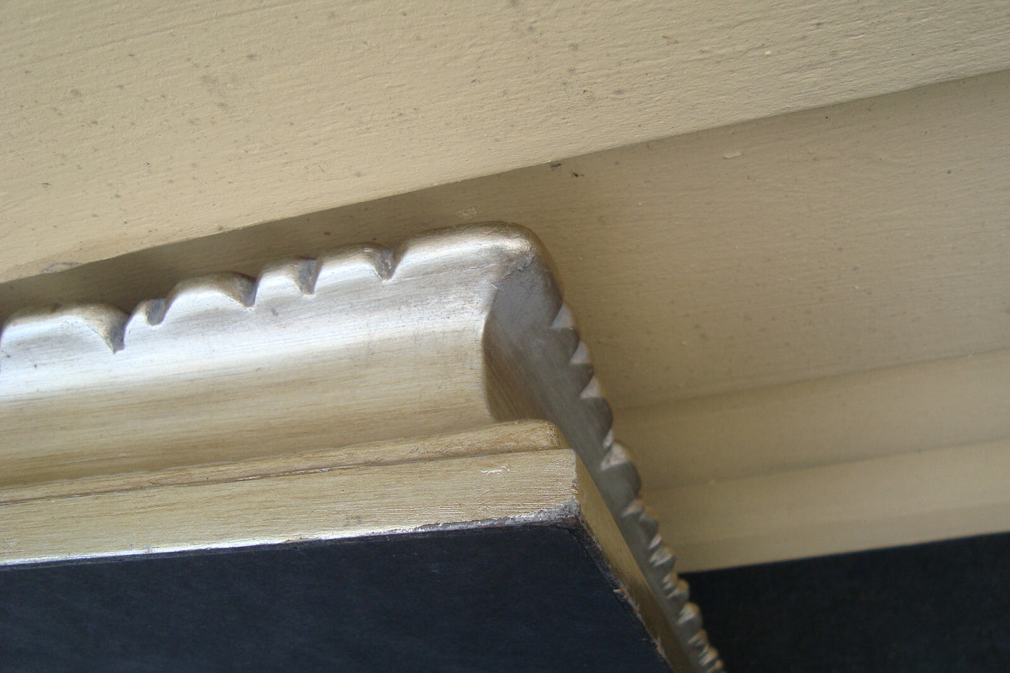 57873   Quality Carved Wood Mirror in Custom Framed Picture Frame