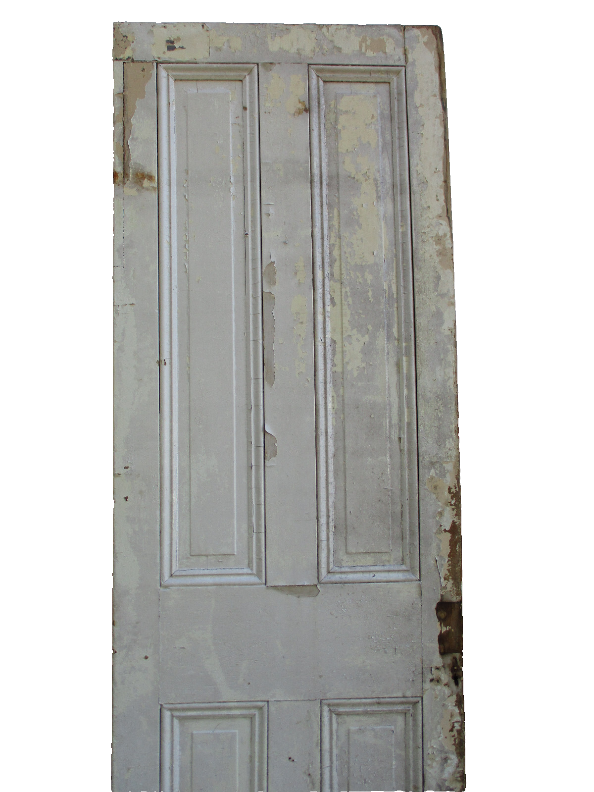 DOOR 08:    Antique  Raised Paneled Victorian Wood  Door 31" x 88 1/2"H