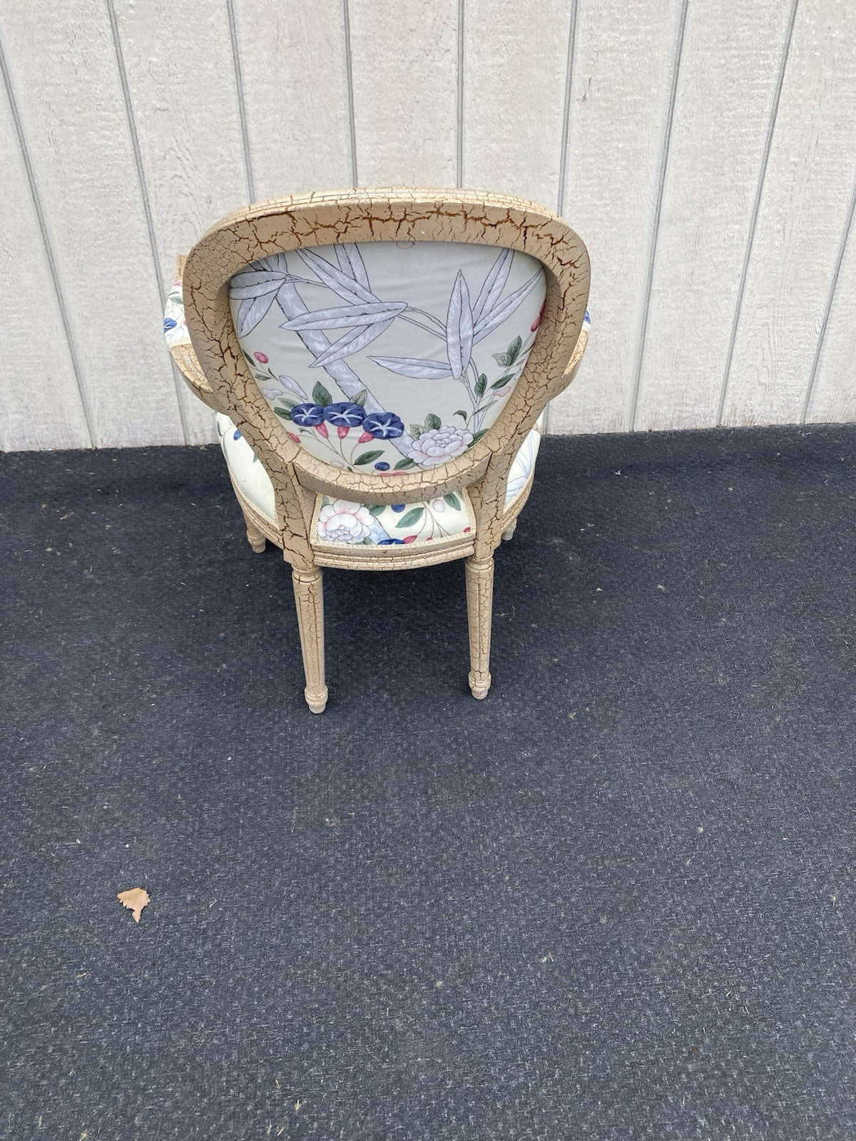 66500 Decorator Bergere Armchair Chair with Bird Design Fabric