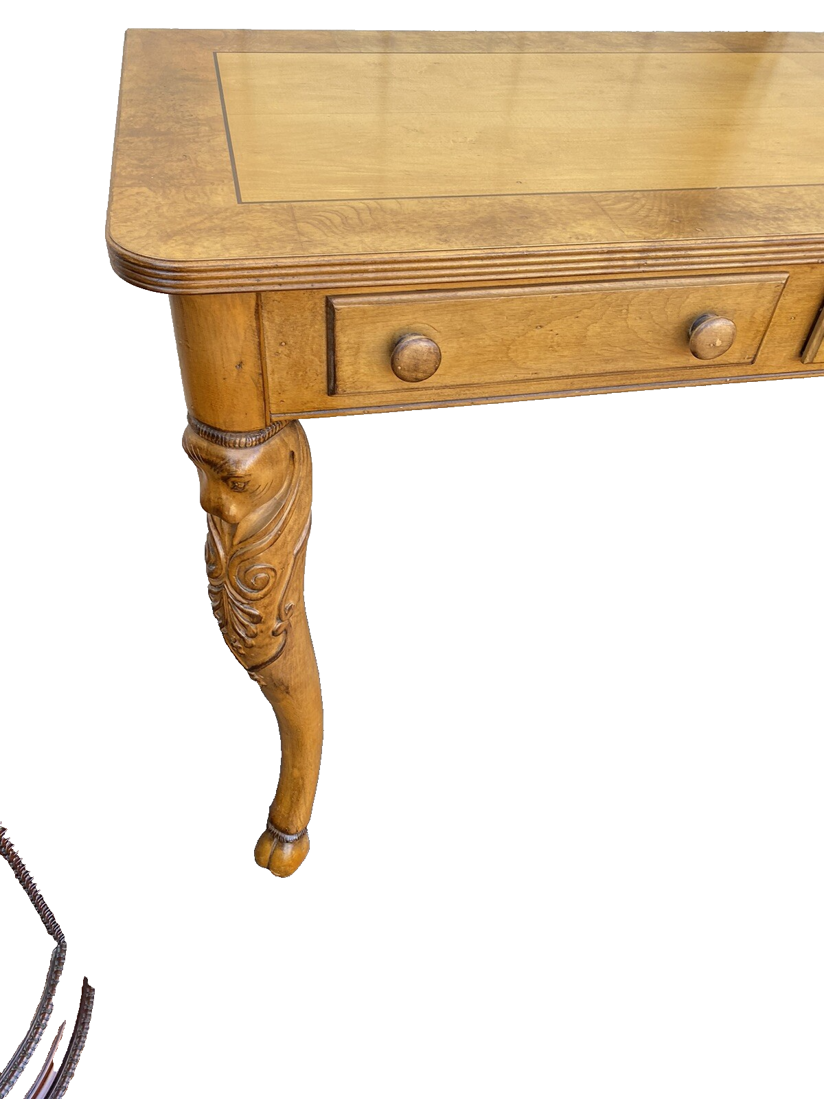 65278 SHERRILL CTH Maple Figural Console Table Stand